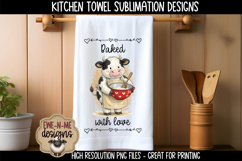 Valentine Cows Sublimation Kitchen Towel Designs Product Image 4