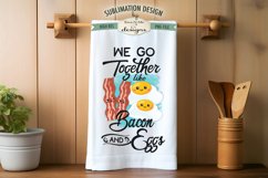 Go Together Sublimation Towel PNG - Cookies Milk - Bacon Egg Product Image 4