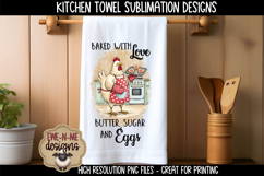 Valentine Chickens Sublimation Kitchen Towel Designs Product Image 4