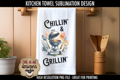 Grilling BBQ Fathers Day - Sublimation Kitchen Towel Product Image 4