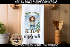 Christmas Angels - Kitchen Towel Sublimation PNG Files Product Image 4
