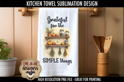 Grateful - Well Seasoned Fall Kitchen Towel Sublimation PNGs Product Image 4