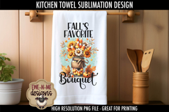Candy Corn Bouquets - Fall Kitchen Towel Sublimation PNGs Product Image 4