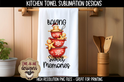 Gingerbread Mixing Bowls | Towel Sublimation PNG Product Image 4