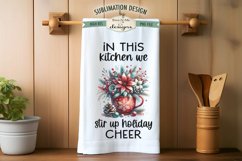 Poinsettia Mugs | Christmas Cups Kitchen Towel Sublimation Product Image 5