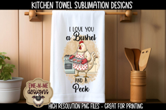 Valentine Chickens Sublimation Kitchen Towel Designs Product Image 5