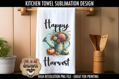 Happy Harvest Blessings Fall Kitchen Towel Sublimation PNGs Product Image 6