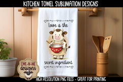 Valentine Cows Sublimation Kitchen Towel Designs Product Image 5