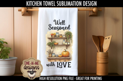 Grateful - Well Seasoned Fall Kitchen Towel Sublimation PNGs Product Image 5
