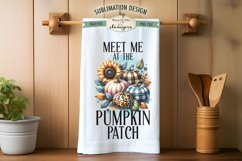 Pumpkin Patch Plaid Pumpkins Towel Sublimation Designs Product Image 5