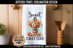 Candy Corn Bouquets - Fall Kitchen Towel Sublimation PNGs Product Image 5