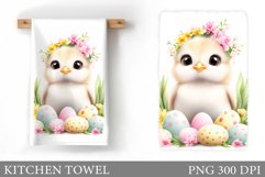 Easter Chick Kitchen Towel. Chick Easter Kitchen Towel Product Image 1