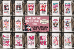 Valentine Kitchen Towel Bundle | 16 PNG Files Product Image 2