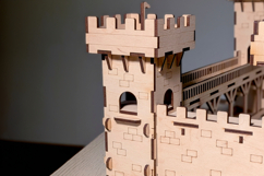 Tower of the Castle dollhouse - laser cut file Product Image 3