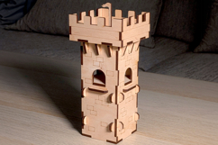 Tower of the Castle dollhouse - laser cut file Product Image 10