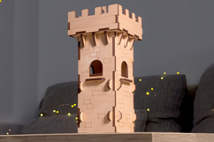 Tower of the Castle dollhouse - laser cut file Product Image 2