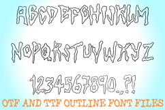 Toxic Misfits Alphabet Font Lettering ABC Slime OTF TTF Type Product Image 2