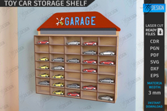 Toy Car Storage Shelf Laser Cut |Collection of Cars SVG| CNC Product Image 1