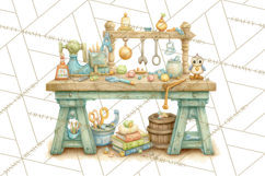Santa's Elves Clipart, Christmas Elf Illustrations PNG Product Image 4
