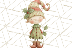 Santa's Elves Clipart, Christmas Elf Illustrations PNG Product Image 3