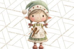 Santa's Elves Clipart, Christmas Elf Illustrations PNG Product Image 3