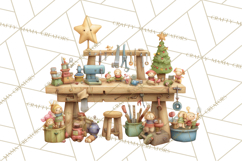 Santa's Elves Clipart, Christmas Elf Illustrations PNG Product Image 2