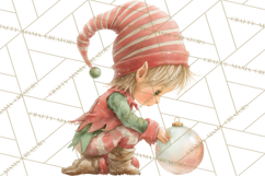 Santa's Elves Clipart, Christmas Elf Illustrations PNG Product Image 4