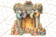 Santa's Elves Clipart, Christmas Elf Illustrations PNG Product Image 2