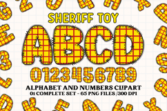 Sheriff Toy Alphabet PNG Clip Art, toy movie letters doodle Product Image 1
