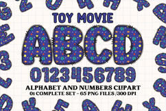Sheriff Toy Alphabet PNG Clip Art, toy movie letters doodle Product Image 1