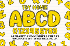 Sheriff Toy Alphabet PNG Clip Art, toy movie letters doodle Product Image 1
