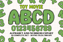 Sheriff Toy Alphabet PNG Clip Art, toy movie letters doodle Product Image 1
