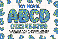 Sheriff Toy Alphabet PNG Clip Art, toy movie letters doodle Product Image 1