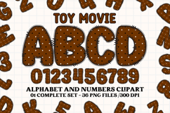 Sheriff Toy Alphabet PNG Clip Art, toy movie letters doodle Product Image 1