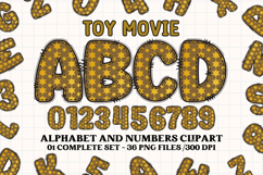 Sheriff Toy Alphabet PNG Clip Art, toy movie letters doodle Product Image 1