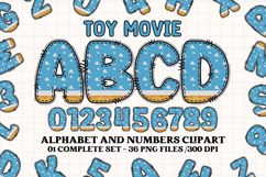 Sheriff Toy Alphabet PNG Clip Art, toy movie letters doodle Product Image 1