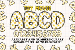 Sheriff Toy Alphabet PNG Clip Art, toy movie letters doodle Product Image 1