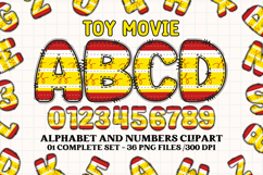 Sheriff Toy Alphabet PNG Clip Art, toy movie letters doodle Product Image 1