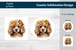 Toy Poodle keychain design