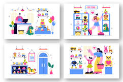 10 Toy Store Vector Illustration Product Image 3
