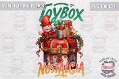 Christmas Sublimation Quote Design PNG Retro Product Image 1