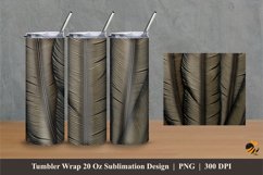 Futuristic Leaf Fiber Tumbler Wrap Sublimation Designs 1 Product Image 1