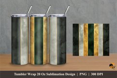 Dark Green Stripes Tumbler Wrap Sublimation Designs 1 Product Image 1