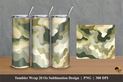 Camouflage Tumbler Wrap Sublimation Designs 1 Product Image 1