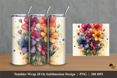 Nature Painting Tumbler Wrap Sublimation Designs 1 Product Image 1