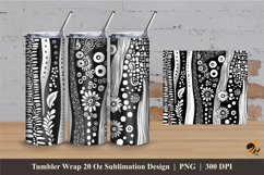 African Pattern Tumbler Wrap Sublimation Designs 2 Product Image 1