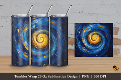 Vortex Art Tumbler Wrap Sublimation Designs 2 Product Image 1