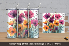Nature Painting Tumbler Wrap Sublimation Designs 2 Product Image 1