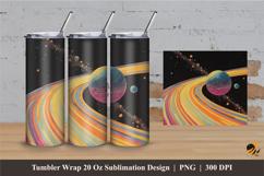 Fantasy Planets Tumbler Wrap Sublimation Designs 2 Product Image 1