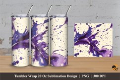 Splashing Art Tumbler Wrap Sublimation Designs 3 Product Image 1